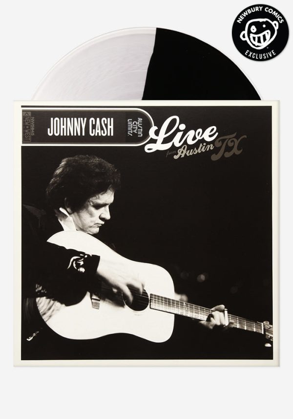 Johnny Cash: Live From Austin, TX Exclusive LP (Black & Clear) For Cheap