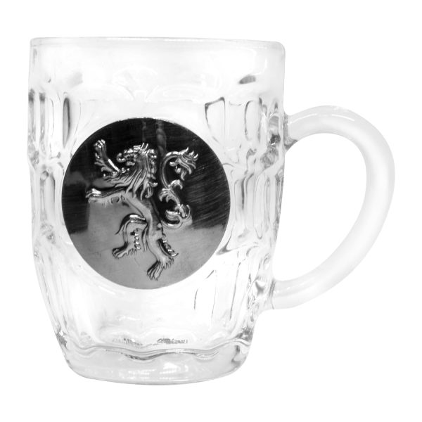 Game of Thrones House Lannister Crystal Stein | Unique Drinking Glass | 16 Oz. Online Sale
