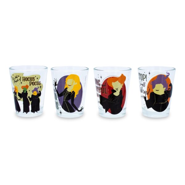Disney Hocus Pocus Sanderson Sisters Mini Shot Glasses | Set of 4 Hot on Sale