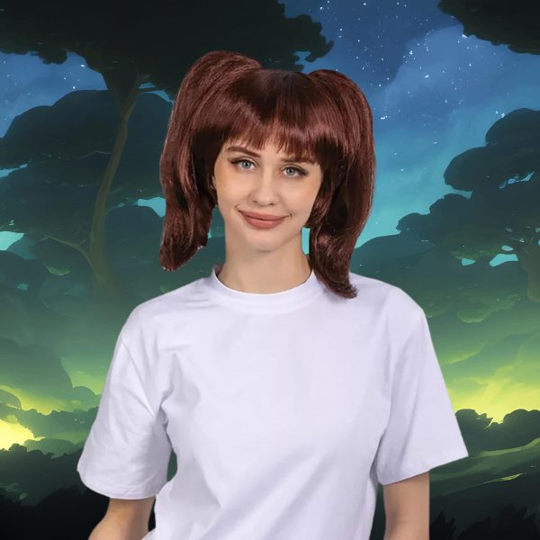 Anime Envy Adult Brown Costume Wig Discount - Image 3
