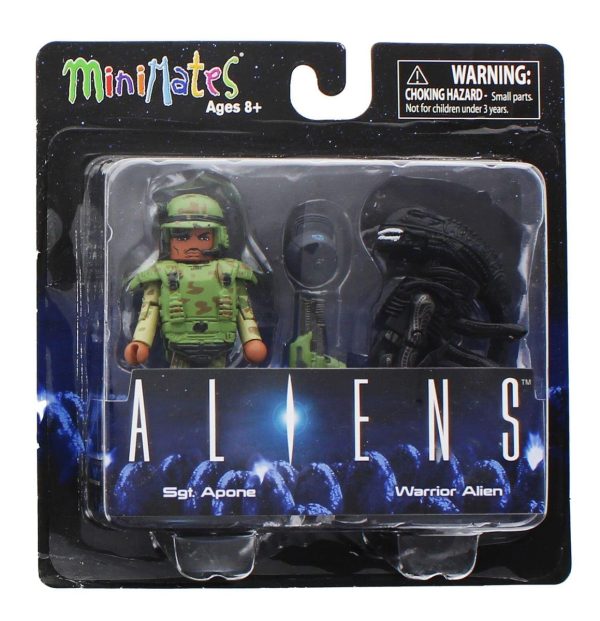 Aliens Minimates Series 1 2-Pack: Sgt. Apone & Warrior Alien For Cheap