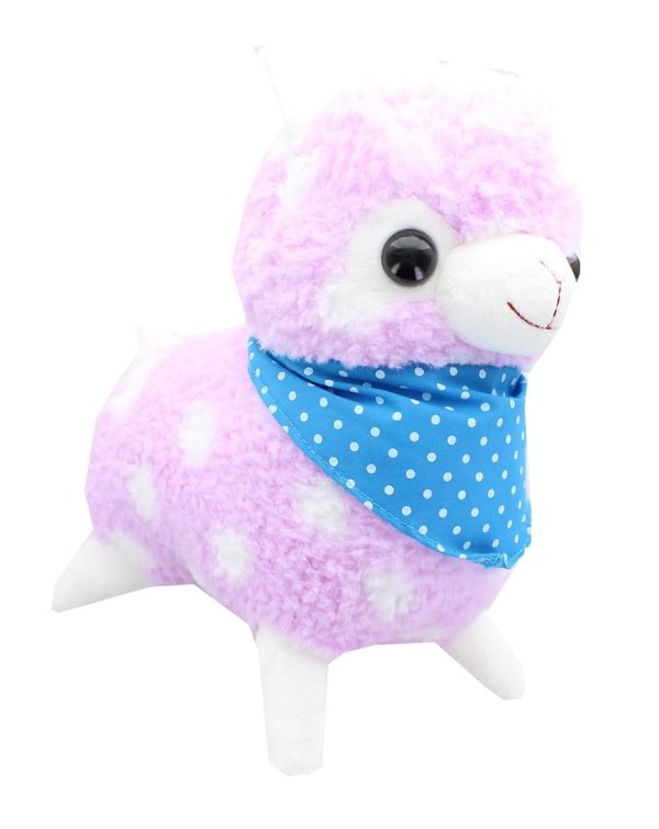 Alpaca 12-Inch Plush w  Bandana - Pastel Purple Online now