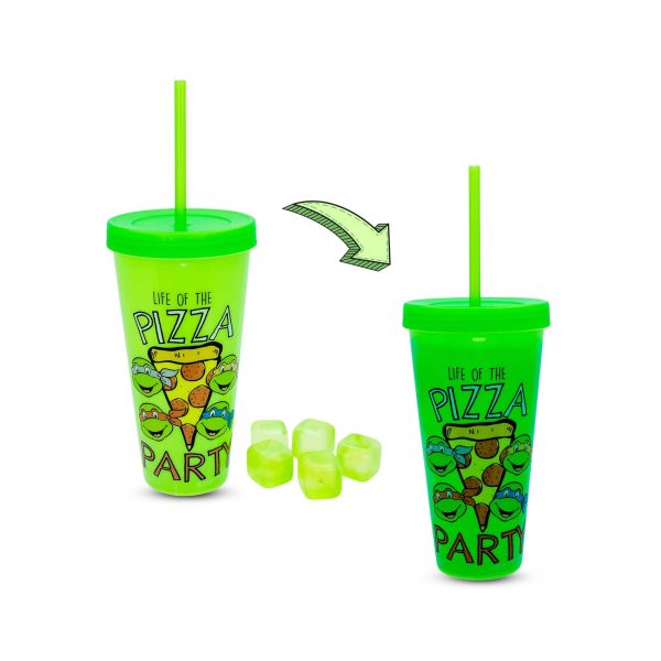 Teenage Mutant Ninja Turtles  Pizza Party  Color-Changing Plastic Tumbler For Discount