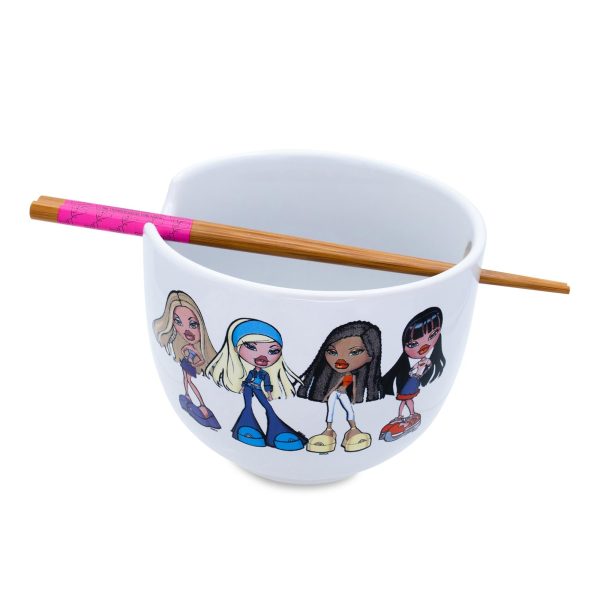 Bratz 20-Ounce Ceramic Ramen Bowl and Chopstick Set Hot on Sale