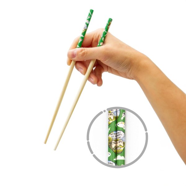 Bob Ross GAMAGO Cast Bamboo Chopsticks | Set of 4 For Discount