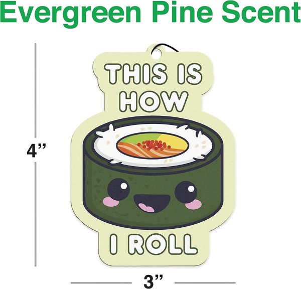 Sushi Roll GAMAGO Air Freshener | Evergreen Pine Scent Discount - Image 2