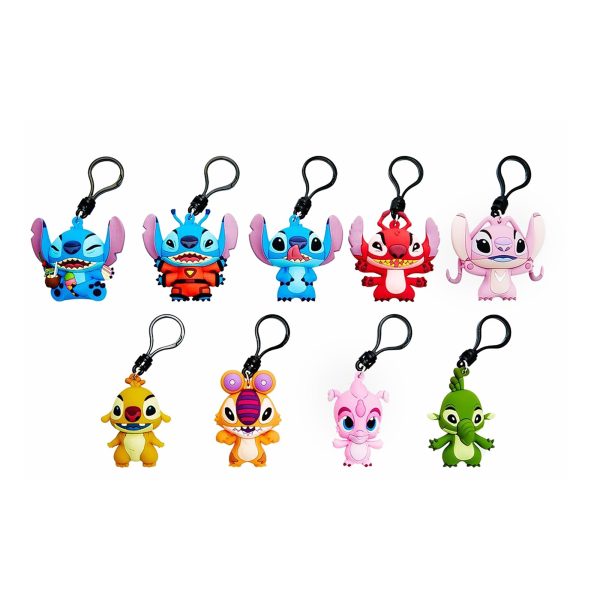Disney Stitch Series 5 3D Foam Bag Clip | 1 Random Cheap
